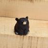 Hand Carved Wooden Bear Figurines Kids Gifts Cute Solid Wood Polar Bear Ornament Realistic Funny Mini Bear Statue Garden