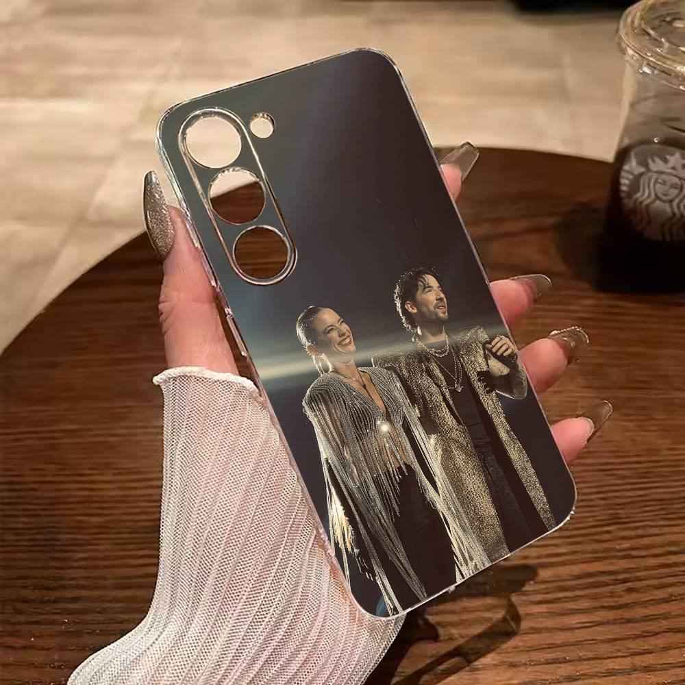 

Q-Queen of Flow -La Reina D-Del Flow Clear Phone Case for Samsung Galaxy A71, A70, A52, A51, A40, A30 Samsung a40