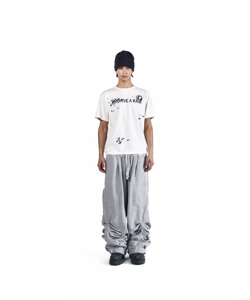 AAKAM Sediment Pin-Tuck Sweatpants (Gray)
