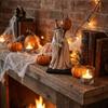 Retro Vintage Geist Figurine Gruselige Harz Kürbis Verzierung Einzigartige Spukige Halloween Statue Tischmittelstück