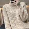 Damen Strick-Rollkragenpullover Pullover Jumper Streetwear Lässig Herbst Winter Mode