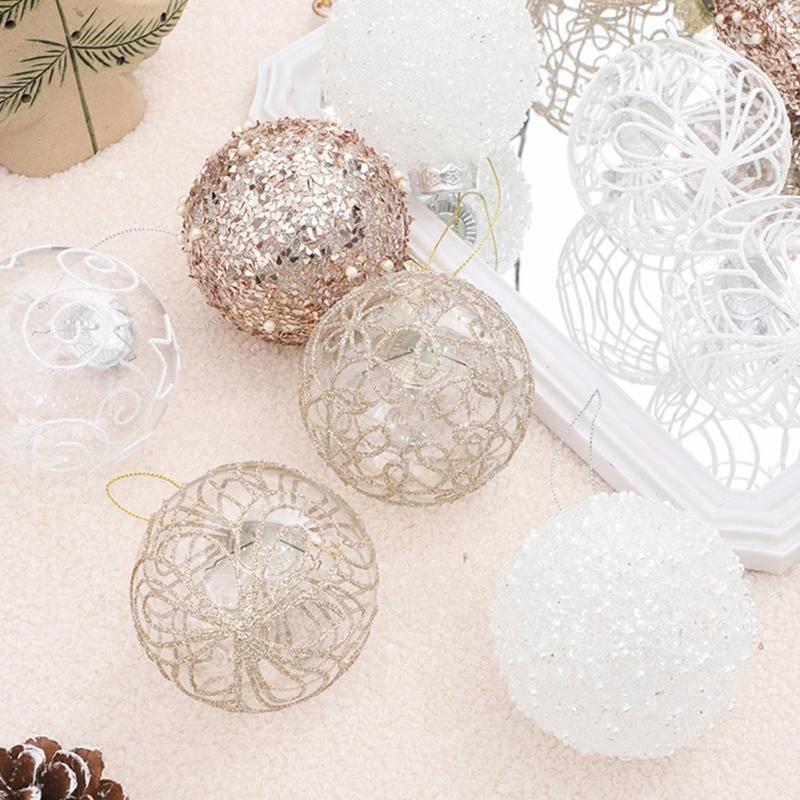 Shatterproof Christmas Tree Hanging Pendants Shimmering Baubles for Holiday Decoration Indoor and Outdoor Ornament