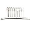 9PCS /set Guitar fingerboard curvature polishing measuring ruler fingerboard curvature ruler repair tool