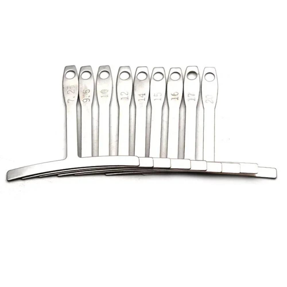 9PCS /set Guitar fingerboard curvature polishing measuring ruler fingerboard curvature ruler repair tool