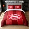 Set Biancheria da Letto Design Bayern Monaco 1 Copripiumino + 2 Federe Morbido Traspirante Biancheria da Letto per la Casa
