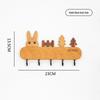 Nordic Key Hook: No-Drill Wall-Mounted Beech Wood Hallway Decoration and Storage Rack