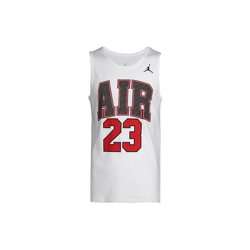 

Jordan Printed Sports Basketball Vest Men Tops White AA1910-100 XXXL