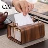 Napkin Storage Organizer Wooden Tissue Holder, Rectangular Decorative Paper Dispenser, Compact Dispenser Organizer, for Office Desk Home Decor Dining