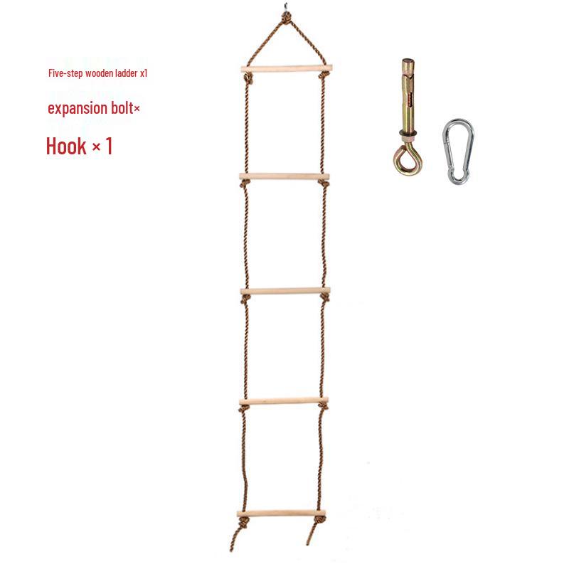 Children's Outdoor Wooden Climbing and Swing Toy - Five-Speed Amusement Equipment
