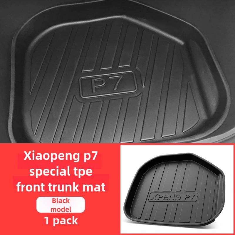 For Xpeng P7 2022-2025 Trunk Cargo Tray Floor Mat Car Trunk Mat Luggage Mat TPE Waterproof Anti-Slip Set Floor Liner Mat