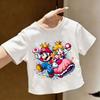 Super Marios Tshirt for Children Cartoon Anime Clothes Round Collar Clothing Short Sleeve Kid Summer Tee Top
