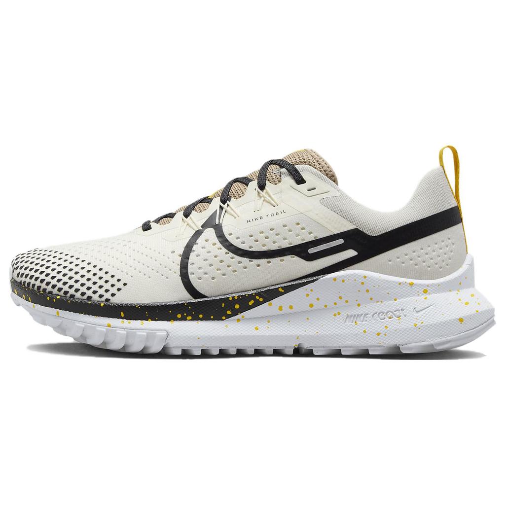 New Nike React Pegasus Trail 4 Pale Ivory Black Yellow DJ6158-100