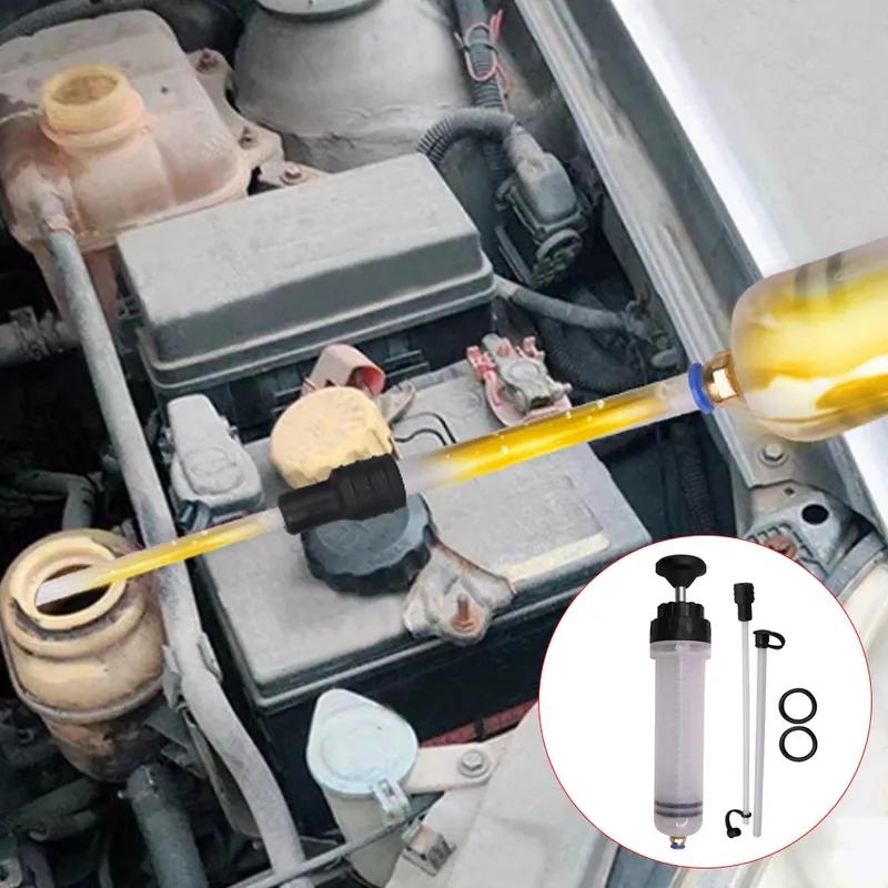 Extractor de Lichid Ulei Auto 200/500ml Seringă Manuală pentru Schimb Ulei Auto cu Furtun Pompa Manuală de Aspirație și Umplere Combustibil Evacuator Ulei