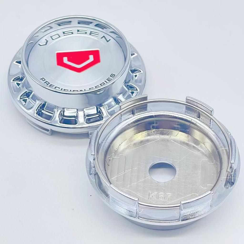 4pcs/Set 67mm Car Wheel Center Cap Hub Rim Cap For 45mm VOSSEN Styling Emblem Badge Sticker Styling Accessories