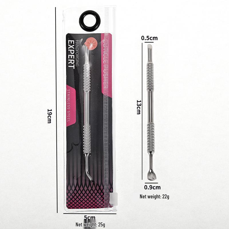 Russian Style Stainless Steel Horseshoe Cuticle Pusher & Trimmer