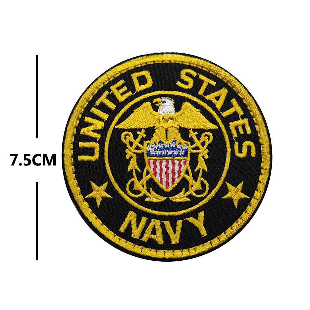 U.S. Army and Navy Tactical Velcro Embroidered Badge