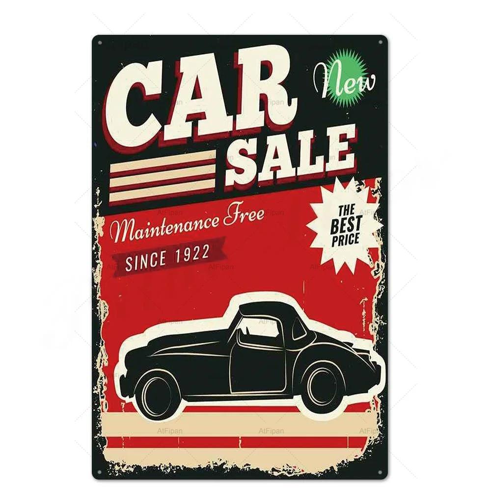 Vintage Metal Tin Sign Plaque  Retro Wall Decor Poster for Garage Gas Station Car Repair Shop  Perfect Home Decor Accent