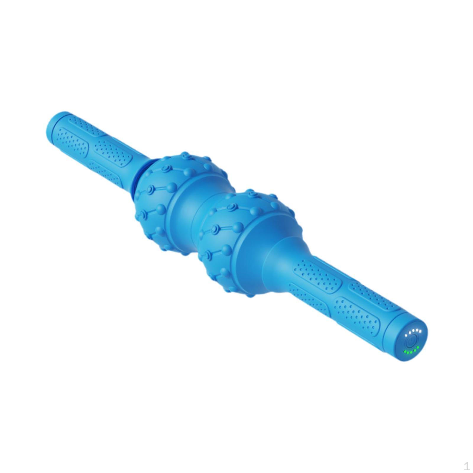 

Электрический массажный ролик для йоги с 5 скоростными режимами для ног и талии синий