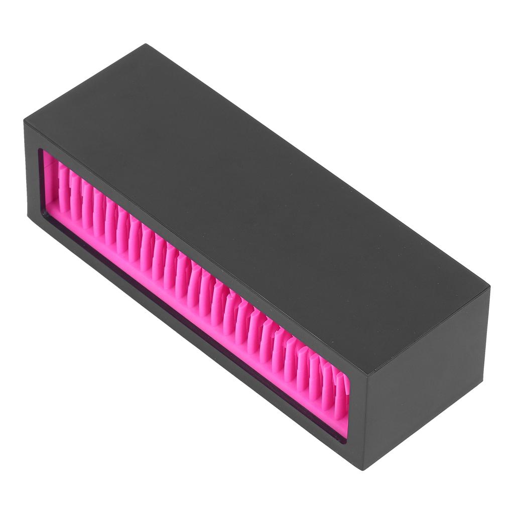Desktop Storage Box Silicone Cosmetic Organizer Makeup Brush Holder Lipstick StandRose Red