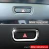 For Honda Vezel HR-V E:HEV -2024 Car Double Flash Frame Cover Trim Sticker Warning Light Switch ABS Black Paint Accessories