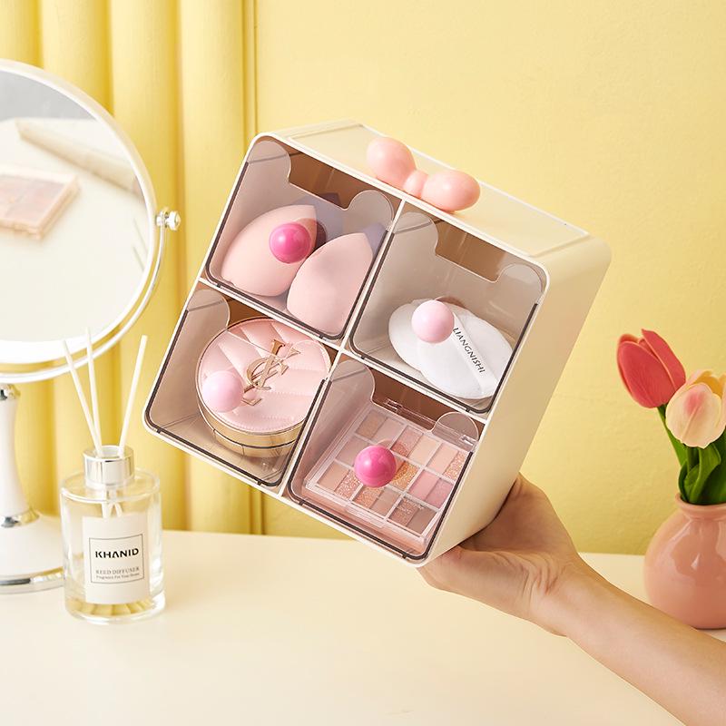 Desktop Organizer: Student Stationery & Cosmetics Drawer-Type Storage Shelf