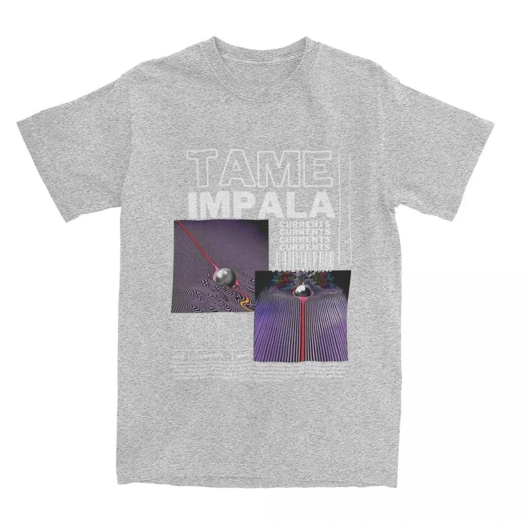 Show Your Deep Love for Tame Impala with This Retro Psychedelic Graphic Fan Tee Celebrating Their Iconic 2015 Currents Album.