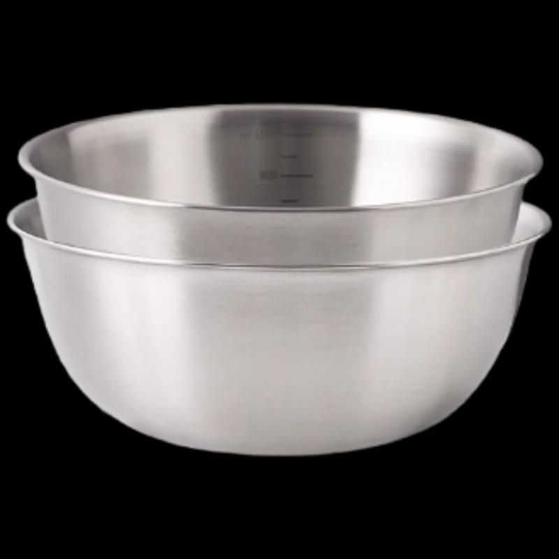 Mengzhang 304 Stainless Steel Mixing & Washing Bowl Set