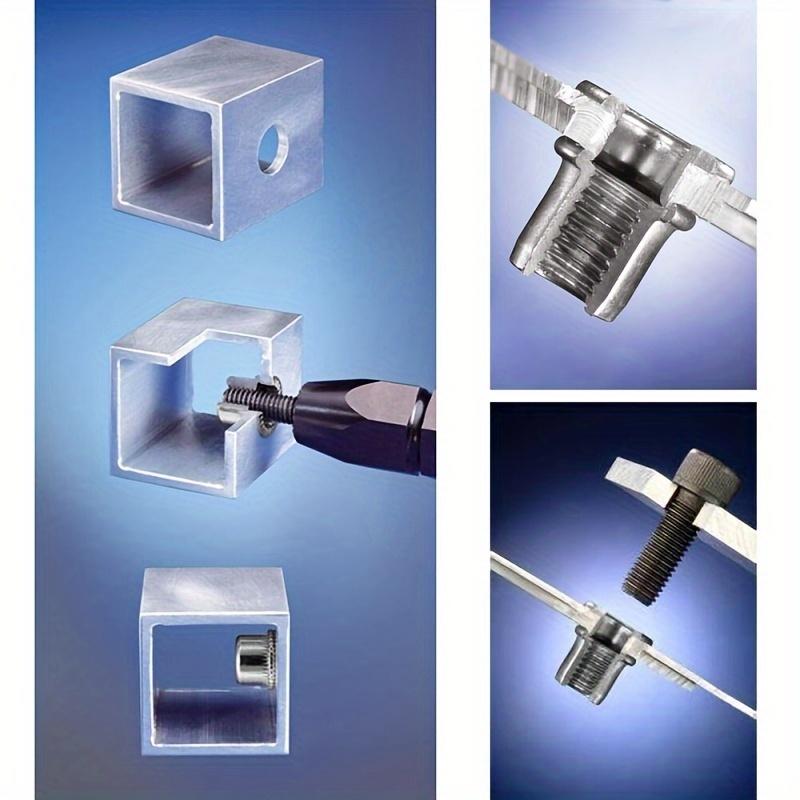 165pcs Nutserts Set, M3-M12, Partial Thread Coverage, Right-Hand Thread, Flat Head Threaded Inserts for Sheet Metal Assembly & Furniture Repair