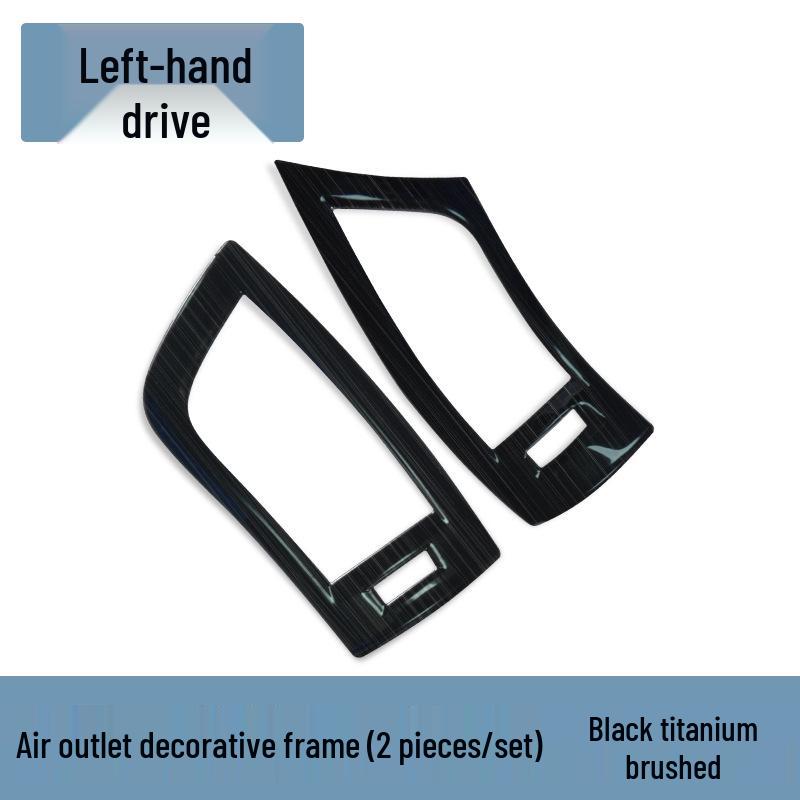 Stainless Steel Dashboard Air Outlet Frame for Toyota Alphard Vellfire 2015-2022, 30 Series
