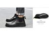 Men's Plus Size Chelsea Martin Boots: High-Top Leather Short Boots with Velvet Lining for Outdoor Wear.