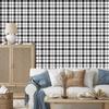 Black and white checkered wallpaper, gray and light gray, 50x1000
