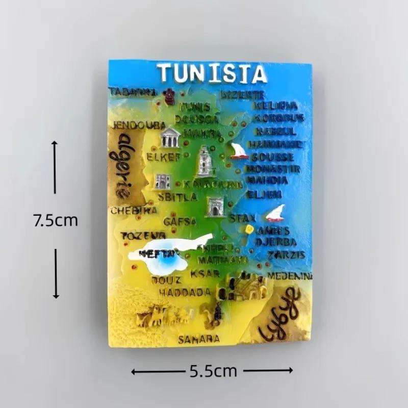

Tunisia Fridge Stickers Africa Travelling Souvenirs Photo Wall Magnetic Stickers Home Decor Wedding Gifts