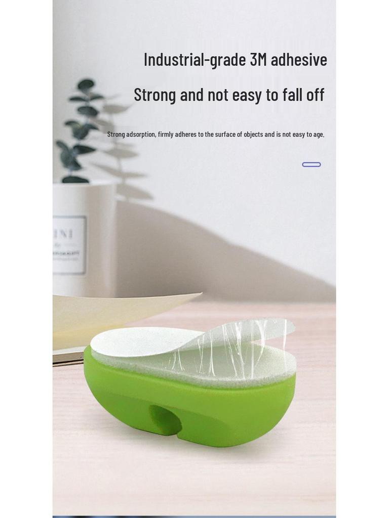 Self-Adhesive Desktop Cable Organizer and Protector for Charging, Mouse, and Earphone Wires