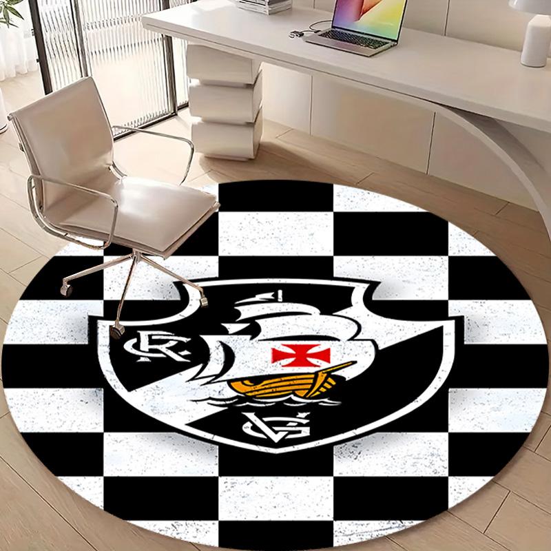 1pc Football Team (45) Design Printed Area Round Carpet for Bedroom Living Room Home Decor Rugs Mat Non Slip Mat Rug for Bedside