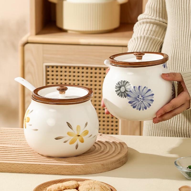 Zhinianhua Ceramic Lard and Seasoning Jar