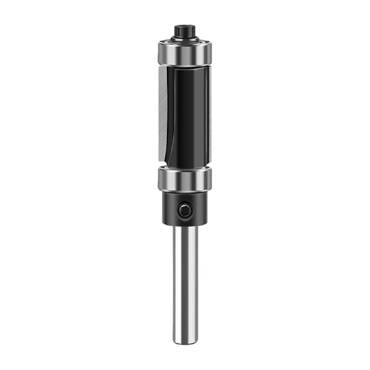 Double Edges Trimming Router Bit With Double Bearing Guide Carbon Steel Body Rust Resistant Finish for DIY Enthusiasts