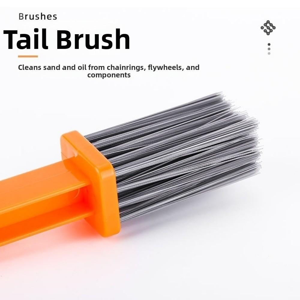 Double Head Bicycle Chain Clean Brush Portable Multifunction Bike Chain Cleaner Scrubber Design Cleaning Brush