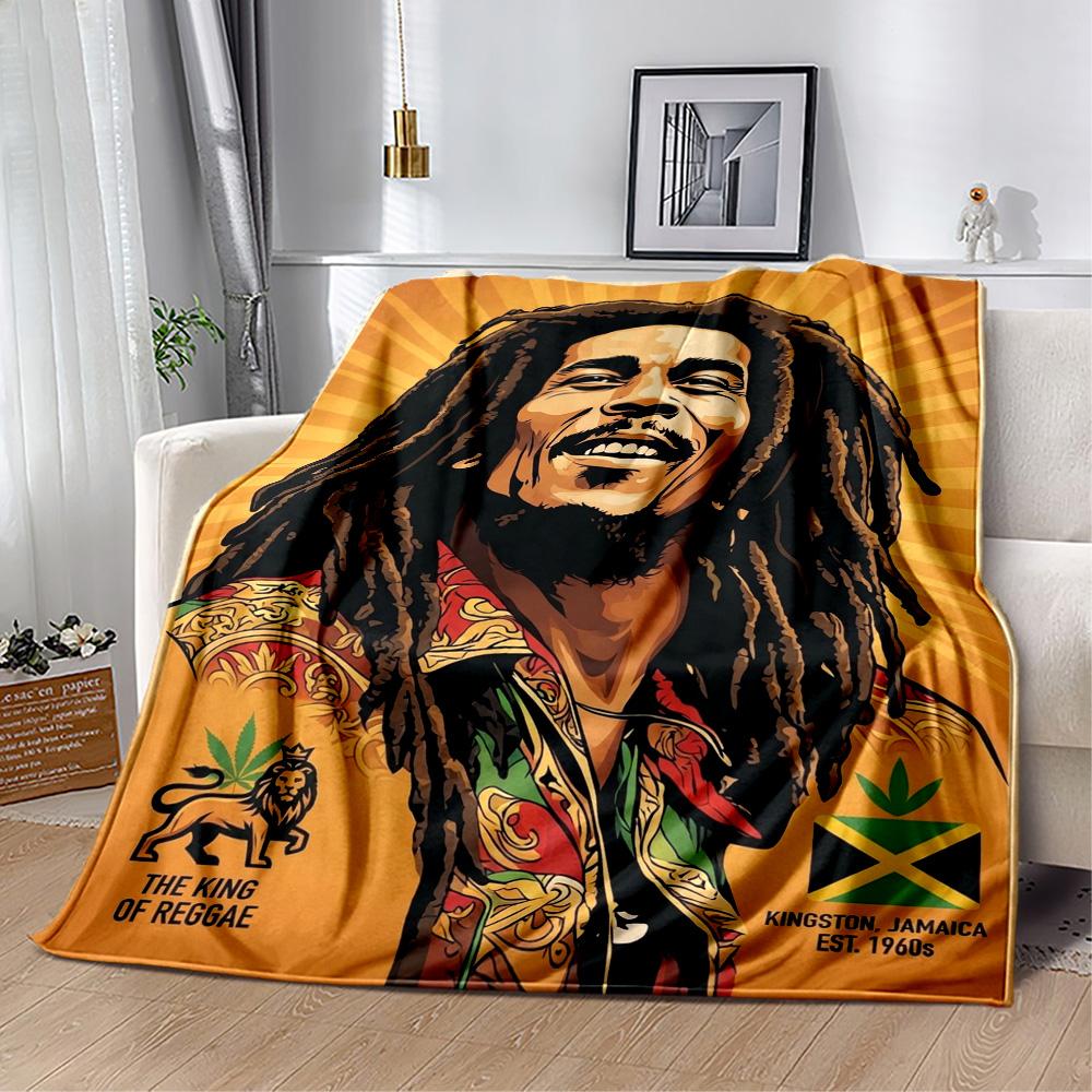 Bob Marley One Love Legend Blanket Soft Warm Cozy Perfect For Office Seaside Livingroom For All Occasions Stylish Decor Gifts For Family Or Friends