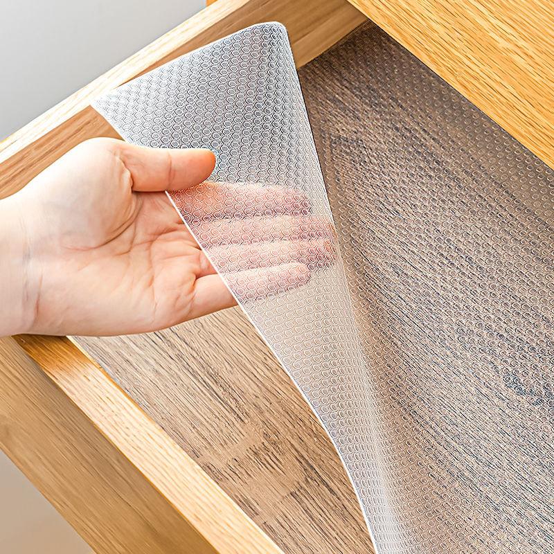 EVA Drawer Liner - Thickened Waterproof Shelf Paper for Kitchen Cabinets, Wardrobes & Shoe Storage (Oil/Mold Proof, Non-Slip)