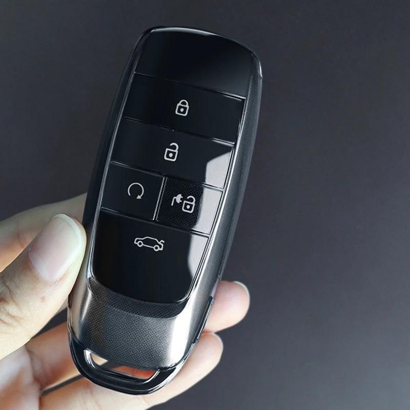 soft TPU Car Key Cover Transparent remote Protector Case Shell Holder for GAC AION Y Plus S V LX IA5 Keyless Go Accessories