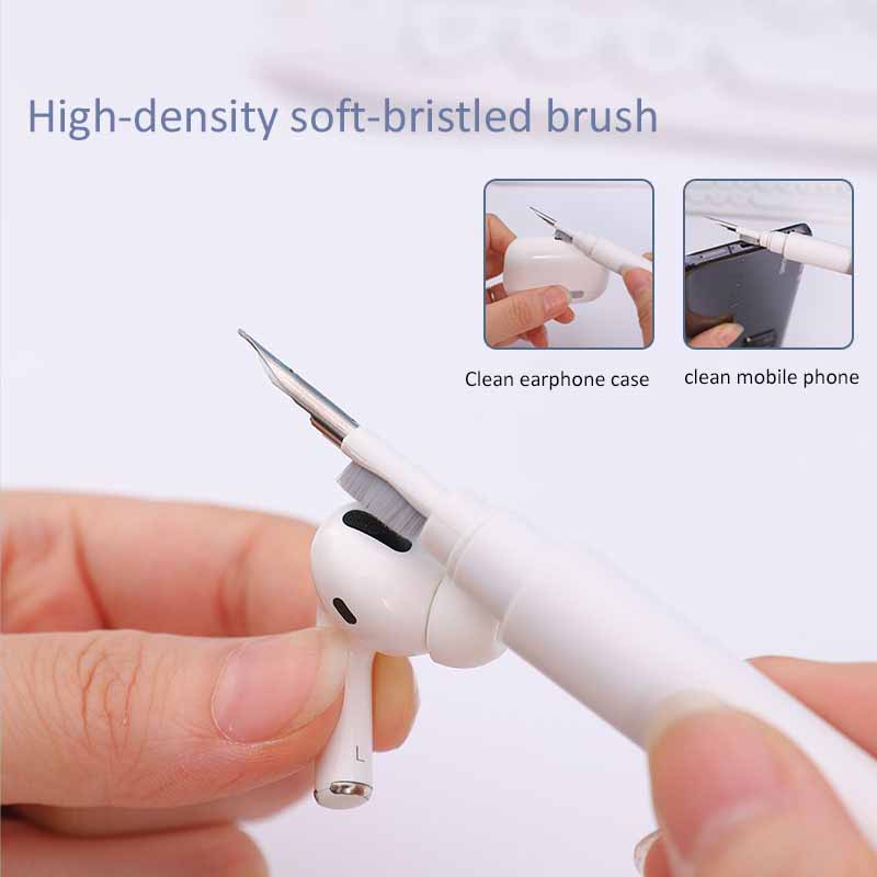 Bluetooth Earbuds Cleaning Pen Multi-Function Dust Removal Tool Earphone Cleaning Brush for AirPods/Headphones Portable Hygienic Accessory Kit