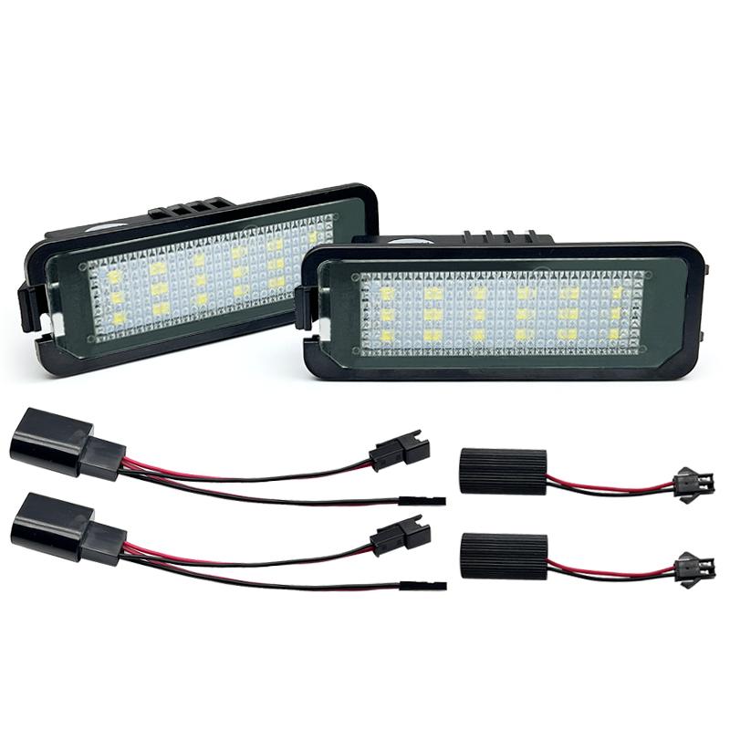 

LED License Plate Light For Seat Altea Exeo Ibiza Leon Toledo For VW T-Roc Phaeton Rabbit Scirocco Golf 4/5/6/7 Skoda Superb