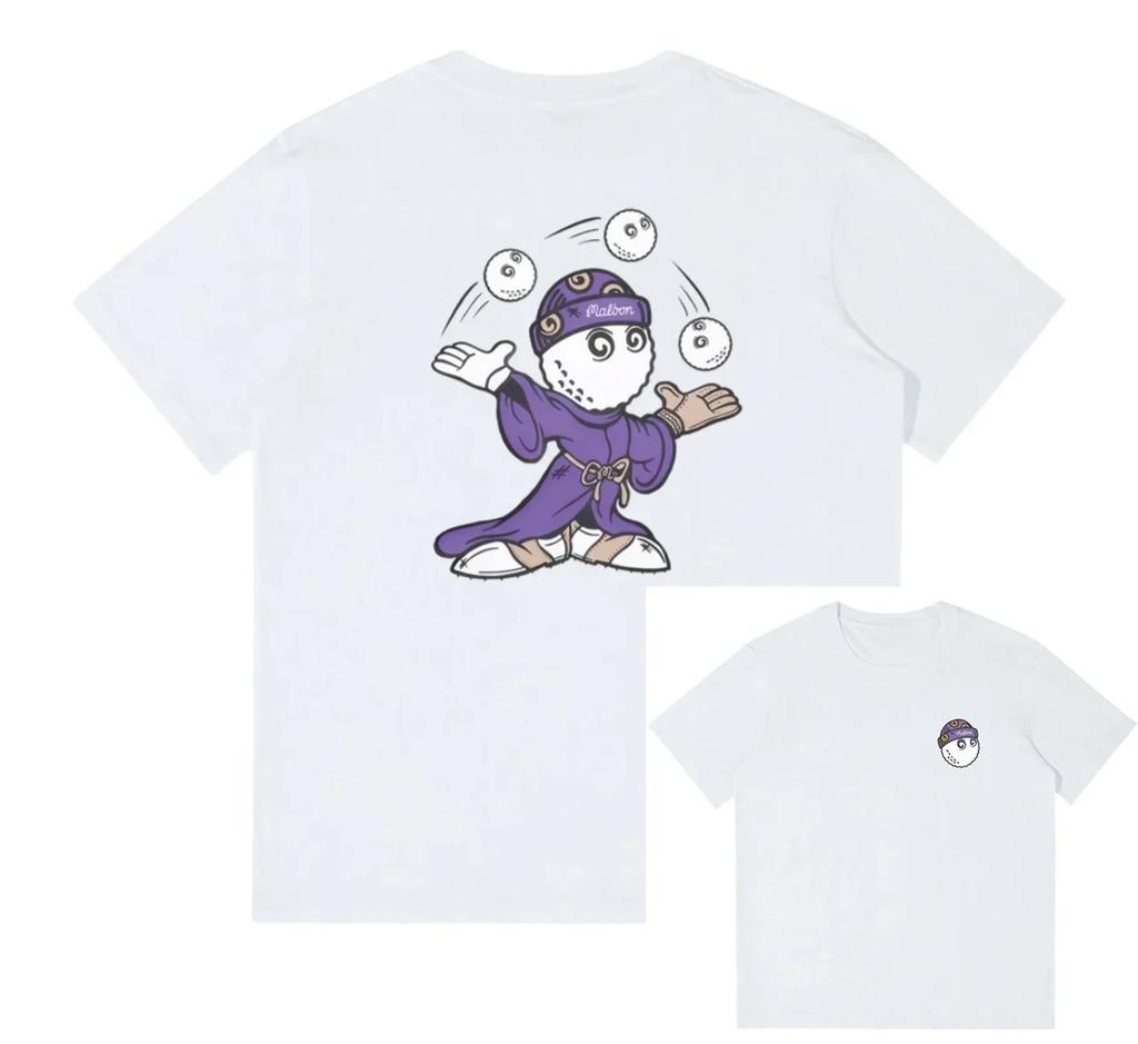 Letní Nové Korejské Módní Krátkorukávové Golfové Tričko s Kulatým Výstřihem Volné Sportovní Tričko Ležérní Pánské a Dámské Tričko Y2K Streetwear Top