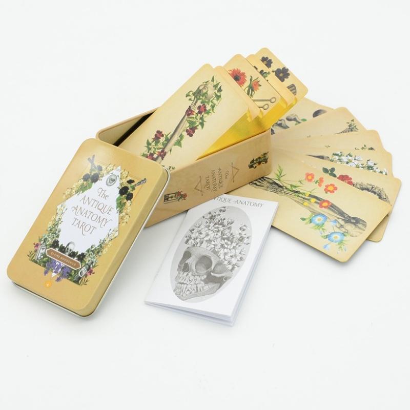 78Pcs Longest Dream Tarot Card Set Divination Tool With Detailed Guidebook Colorful Frame Fortune Telling Cards