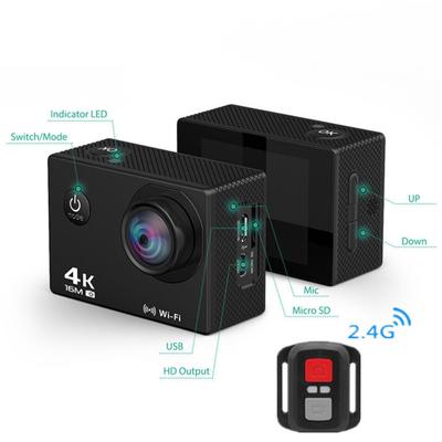 Kamera akcji HD 4K WIFI 1080p 60fps Mini kamera 30M Wodoodporny Go Sport DVR Extreme Pro Cam