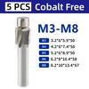 HSS Countersink Milling Cutters / Cobalt-Containing Layer Countersinks / Fully Ground Countersink Drills M3M4M5M6M8M10M12M14M16