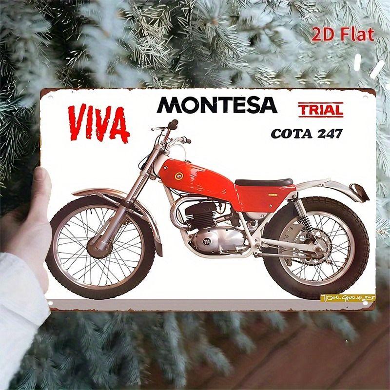 Vintage Tin Sign Retro Motorcycle Garage Wall Decor Bar Man Cave Artwork