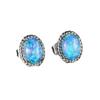 Twist Oval Opal Stud Earrings Versatile Vintage Versatile Earrings
