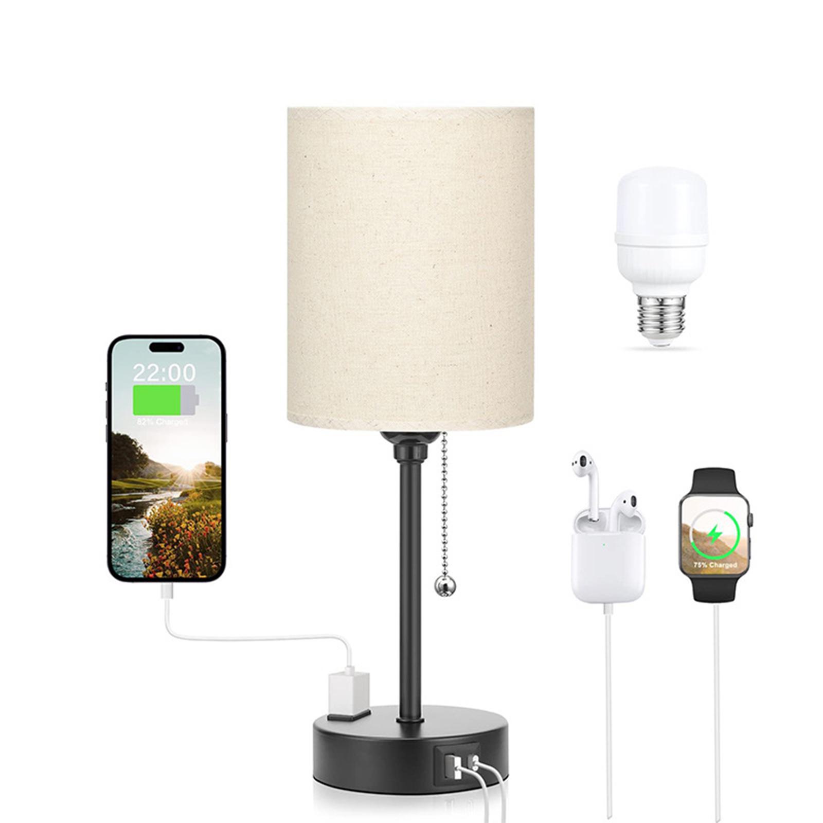 

Прикроватная высококлассная ретро-атмосферная настольная лампа, перезаряжаемая, двойного назначения, с кнопочным выключателем, декоративная настольная лампа With 7W light bulb