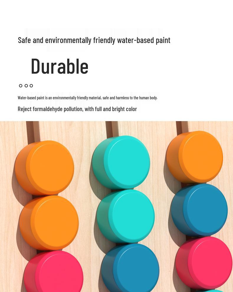 Four-Color Animal Memory Chess: Early Childhood Logical Thinking Wooden Board Game